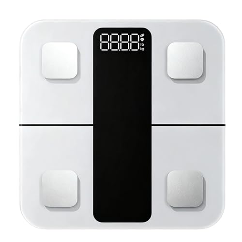 Vestamore Báscula inteligente avanzada con 25 puntos de datos, báscula digital de peso de baño, conectividad inalámbrica, opción de kg/libra