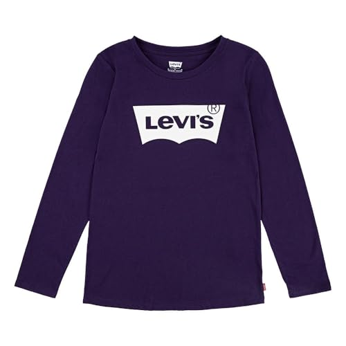 Levi's Baby-Mädchen LVG L/S Batwing Tee T-Shirt, Grape Levis, 10-11 Jahre