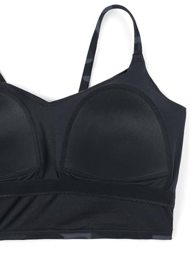 Image of CRZ YOGA V Shaped Longline Bikini Tops | Built-in Pads, A-D Cup, Cropped, Adjustable Spaghetti Straps, Swim, Bathing Suit for Women