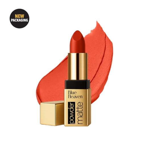 Image of Blue Heaven Powder Matte Lipstick Fiery Orange
