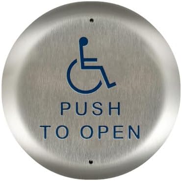 BEA 10PBR451 - Stainless Steel 4.5" Round Push Plates