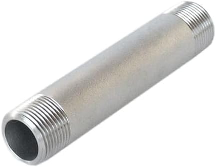 1 1/2" Inch x 24" Inch Pipe Nipple Stainless Steel 304 Threaded Male NPT Both Ends Schedule 40 (OD) 1.90" Inch ID 1.60 Inch Wall 0.15 Inch Seamless
