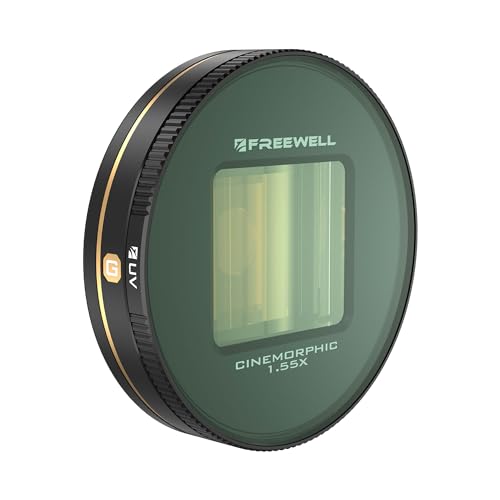 Image of Freewell 1.55x Gold Anamorphic Lens Compatible with Freewell Sherpa iPhone /Galaxy Cases & Genius Rig Cage