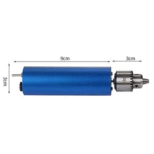 YESBAY Cordless Drill Driver Kit, Mini Portable Motor PCB Electric Handheld Drill Twist Bit DIY Grinding Tools Set Blue - Thumbnail 7