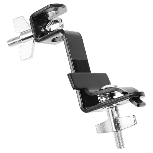Abrazadera para montar cowbell en aro de bombo negro miniatura 1