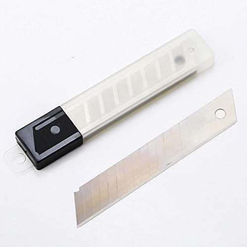 10 x coltelli da taglio professionali in alluminio Coltello da 18 mm con 100 lame a scatto