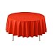 Party Essentials Heavy Duty 84" Round Plastic Table Cover Available in 22 Colors, Red