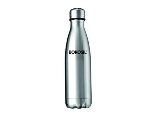 Borosil Hydra Bolt Range Stainless Steel Bottle, 1000ml, Silver