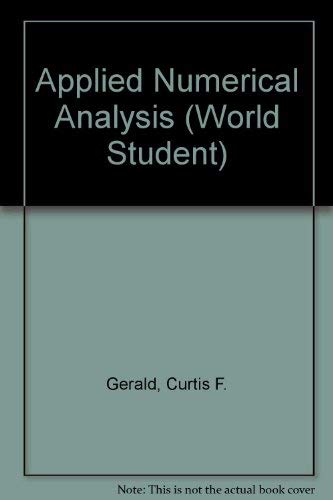 Applied Numerical Analysis: Supplement 59290 0201528258 Book Cover