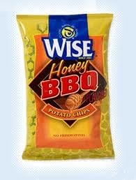Wise Potato Chips 12 Pack Bags (Honey Barbeque, 6.75 Oz)
