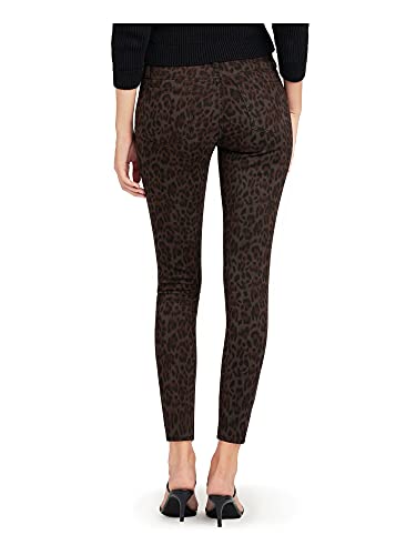 Joe's Jeans Icon Animal-Print Ankle Skinny Jeans, Dark Leopard (32) Black #TOP1