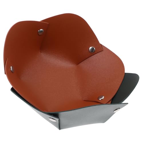 TENDYCOCO Portachiavi in ​​pelle Per Tavolo Dingresso Vassoio Portaoggetti Estetico Comodino Porta Gioielli