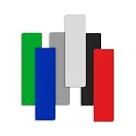 Evoges 28mm x 100mm Flat Plastic Glazing Packers (1-6mm) Durable Shim Spacers for DIY, Home Improvement, Window, and Door Frame Installations (Mixed Pack of 90)