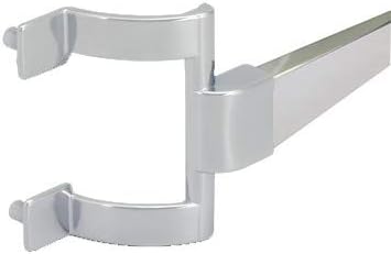 Gordon Glass Chrome Framed Sliding Shower Door Towel Bar and Brackets - 30 Long x 2-1/4 Screw Holes