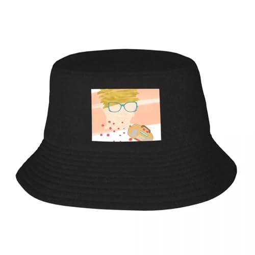 Lunettes Vertes Chapeau Radio Bucket Bonnet Anime Accessoires Mode Street Femme