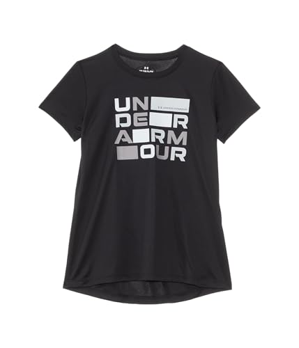 Under Armour Girls Tech Block Logo Short Sleeve T Shirt