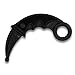 MASTER USA E419-PP Polypropylene Karambit Training Knife, 7-Inch Overall,Black