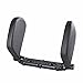 Cuscino Poggiatesta Auto Cervicale Memory Foam Pillow Rimovibile PU Pelle Ruotabile per Supporto della Testa di Adulti e Bambini,Black