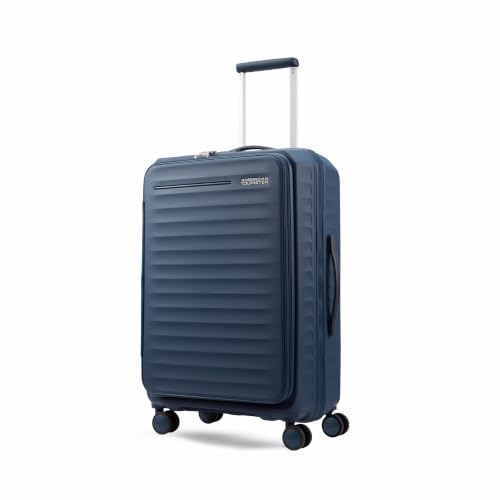 American Tourister Entrix | Check-in Trolley Bag (70 cm) | 360° 8 Wheel Travel Luggage | Hard Case Polypropylene Suitcase | Recessed TSA Lock | Expand