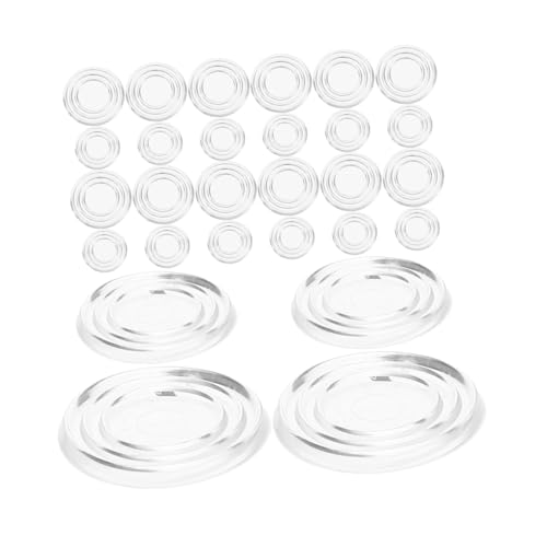 PRETYZOOM 100pcs Non-Slip Bumper Pads for Coffee Table PVC Construction Mute Furniture Pads for Glass Table Protector