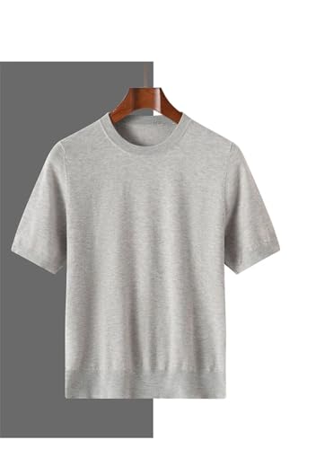 Men's Pullover Sweaters Short Sleeve Comfortable Breathable Knitted Casual Thin Tops2