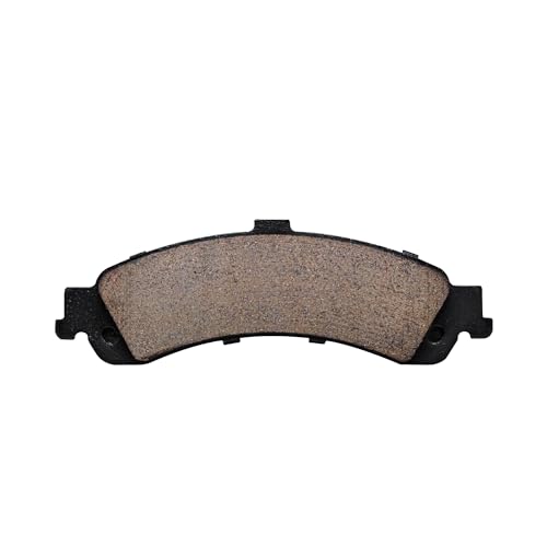 Image of Detroit Axle - 4pc Rear Ceramic Brake Pads for 2001-2005 Chevrolet Silverado 1500, 2001-2006 GMC Sierra 1500, 2005 Silverado Sierra 1500HD, Tahoe Yukon XL Suburban Avalanche 1500 Escalade ESV EXT