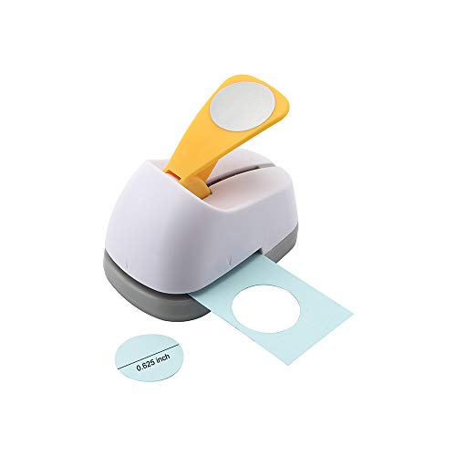 Craft Lever Punch 5/8 inch Circle Punch DIY Handmade Circle Paper Punch (5/8inch White Circle)