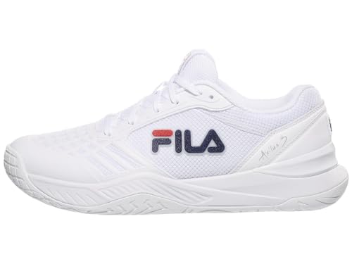 Fila Axilus 3 Men 's Shoes (White/Fila Navy/Fila Red) (White/Fila Navy/Fila Red, US Footwear Size System, Adult, Men, Numeric, Medium, 10.5)2