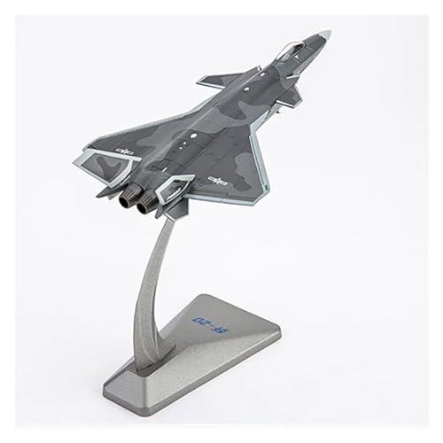 Juguete coleccionable de recuerdo avión J-20 de aleación premium 2