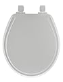 MAYFAIR 848SLOWB 000 Toilet Seat will Slow Close, Never Loosen and Easily Remove, ROUND, Durable Enameled Wood, White
