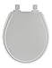 MAYFAIR 848SLOWB 000 Toilet Seat will Slow Close, Never Loosen and Easily Remove, ROUND, Durable Enameled Wood, White