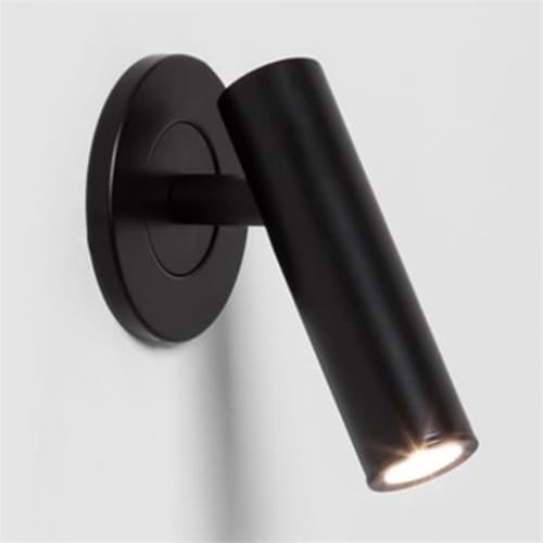 Aplique de Pared LED para Interiores, luz de Lectura de 3 W, Ideal para Dormitorio, Sala de Estar, Estudio, luz cálida de 3000 K.