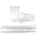 HEKU 50 vasos desechables transparentes de 0,2 l, de polipropileno, ideales para fiestas y eventos