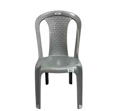 DAY TO DAY Rose Plastic Armless Chair Indoor Outdoor Use 41x39x89 cm Grey (GRAY)
