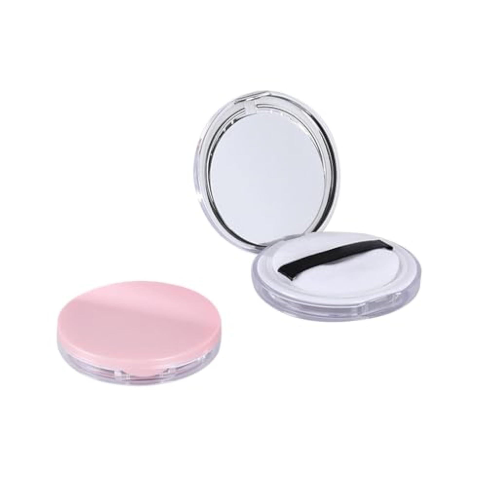 2x2Pcs Refillable Compact Powder Container with Mirror