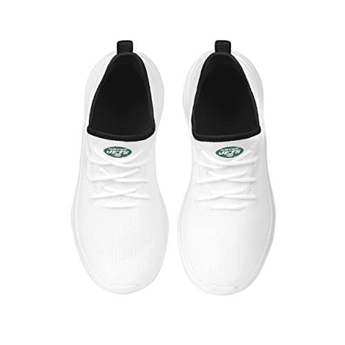Image of FOCO NFL Womens NFL Team Logo White Athletic Shoes Sneakers