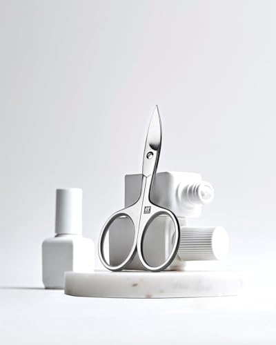 ZWILLING Nagelschere (Scharfe, leicht gebogene Schneide mit Mikrozahnung, Hypoallergen, für Finger- und Fußnägel), Premium, Silber, 90 mm