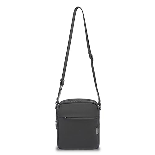 David Jones - Sac porté travers Homme - Sacoche Bandoulière Textile - Taille Petite - Ville Travail Pratique Sortie weekend Voyage