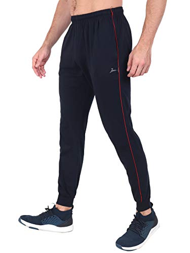 Image of Zeffit Men's Pc Cotton Ankle Grip Track Pant