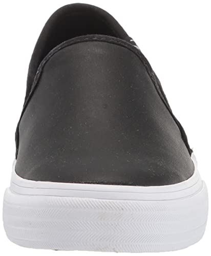 Image of Keds Womens Double Decker Canvas Slip On Sneakers Shoes Casual - Black