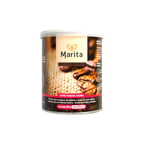 Café Marita Moro, Café Funcional con Naranja Moro, Ayuda a la Definición Corporal, Reducción de Medidas y Control de Peso, 135 g, Rinde hasta 60 Dosis