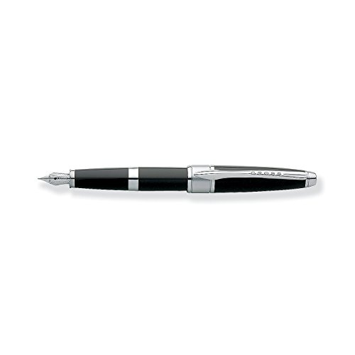 Cross Apogee Fine Nib Fountain Pen - Black Lacquer