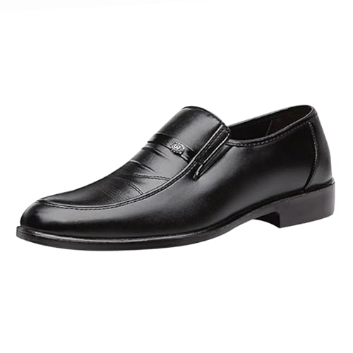 Mocasines formales de hombre elegantes para bodas y oficina negros talla 40 2/3
