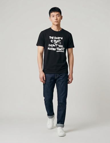 Image of Yoongi Busan Concert The Earth is Flat Don't You Know That? Unisex Regular Fit Black T Shirt for Men & Women