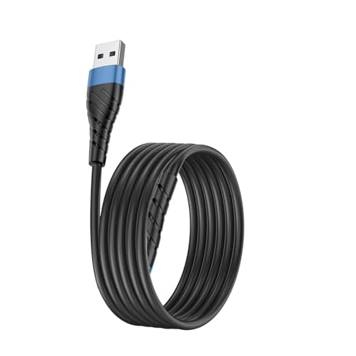 Short USB Cable, 1FT USB Charger Cord - Blue