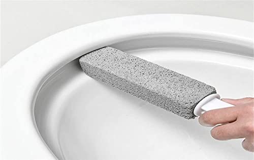 Image of Pumice Cleaning Stone with Handle Toilet Bowl Cleaner Hard Water Ring Remover for Bath /Pool /Kitchen /Household Cleaning(8)