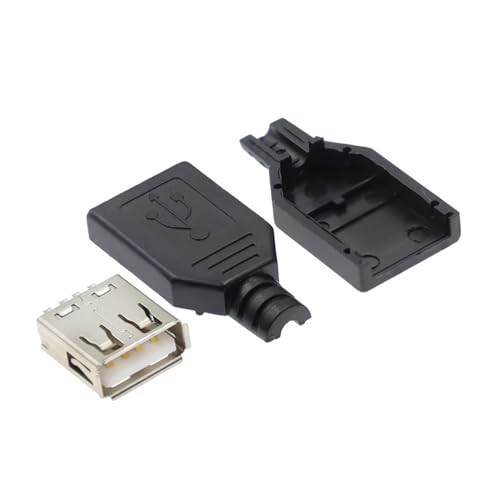 Connecteur USB 4 broches femelle Type A de remplacement pour soudure câble et circuit imprimé