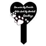 12 inch Metal Dog Memorial Grave Markers Dogs Cemetery Headstones Decorations Stakes Cemetery Memorial Plaque for loss of Puppy Pet Cross Tombstones Stake Ornaments Sign for Garden Outdoor Yard