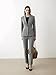 Women's 2 Piece Suit One Button Dressy Blazer Pants Suit Set Business Casual Outfits (US, Alpha, Small, Regular, Regular, Grey)