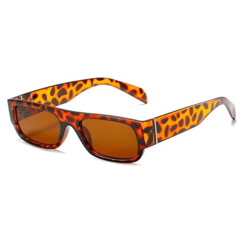 Lunettes de soleil rectangulaires avec monture florale classique style punk chic